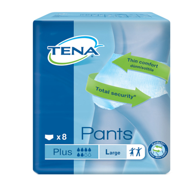PANNOLONE PULL-UP TENA PANTS PLUS TAGLIA LARGE 8 PEZZI - farmanauta.it