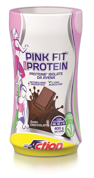 PROACTION PINK FIT PROTEIN AVENA SHAKE CIOCCOLATO 400 G - farmanauta.it