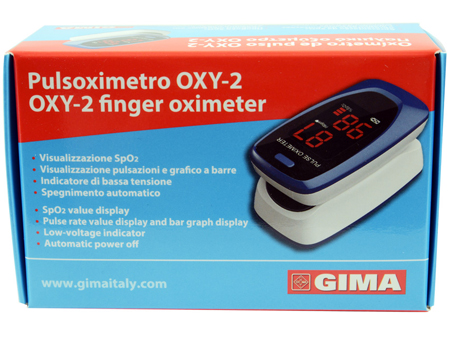 PULSOXIMETRO DA DITO OXY-2 SCHERMO LED 60X30,5X32,5MM 1 PEZZO - farmanauta.it