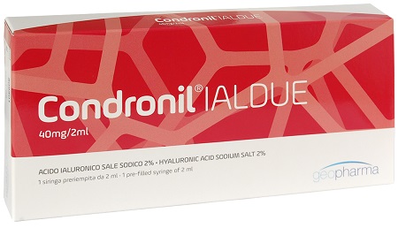 SIRINGA INTRA-ARTICOLARE CONDRONIL IALDUE PRERIEMPITA ACIDO IALURONICO SALE SODICO 40 MG 2 ML - farmanauta.it