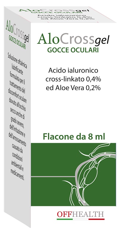 ALOCROSS GOCCE OCULARI ACIDO IALURONICO CROSS-LINKATO 0,2% E ALOE VERA 8 ML - farmanauta.it