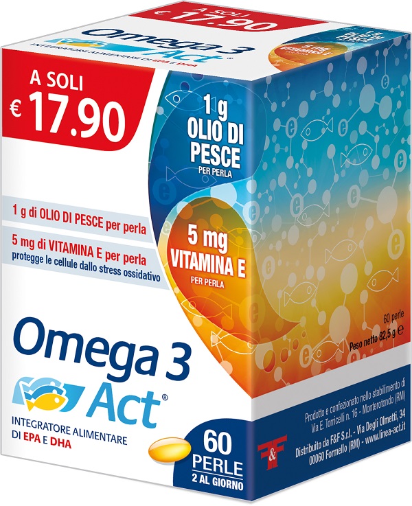 OMEGA 3 ACT 1 G + VITAMINA E 60 PERLE - farmanauta.it