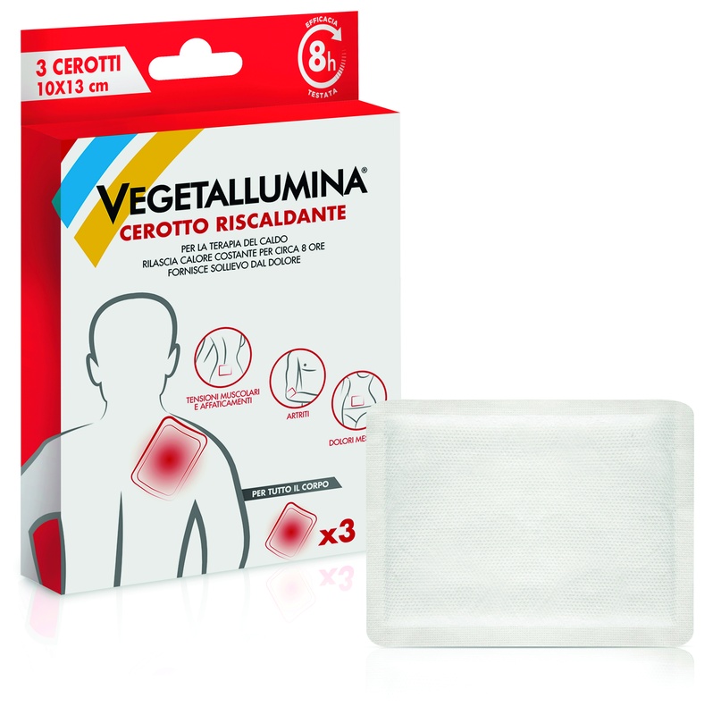VEGETALLUMINA CEROTTO RISCALDANTE 3 PEZZI - farmanauta.it