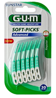GUM SOFTPICKS ADVANCE SCOVOLINO LARGE GOMMA 30 PEZZI - farmanauta.it