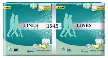 PANNOLONE A MUTANDA LINES SPECIALIST SUPER LARGE 30 PEZZI - farmanauta.it