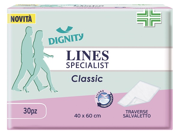 TRAVERSA PER INCONTINENZA LINES SPECIALIST CLASSIC 40X60 CM 30 PEZZI - farmanauta.it