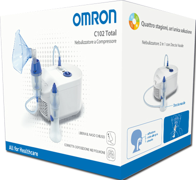 NEBULIZZATORE A PISTONE OMRON C102 TOTAL - farmanauta.it