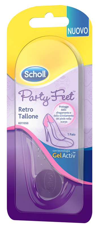 PLANTARE ORTOPEDICO PER RETRO TALLONE PARTY FEET SCHOLL GEL ACTIV 1 PAIO - farmanauta.it