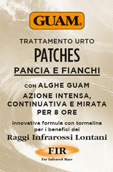 GUAM PATCHES TRATTAMENTO URTO PANCIA E FIANCHI 8 PEZZI - farmanauta.it