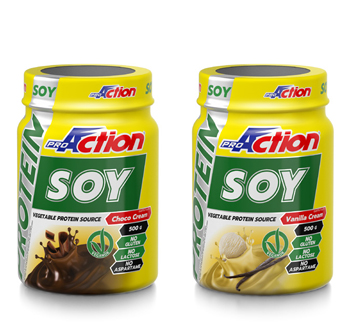 PROACTION SOY PROTEIN CHOCO CREAM 500 G - farmanauta.it