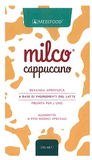 MEDIFOOD MILCO BEVANDA APROTEICA CAPPUCCINO 6 X 200 ML - farmanauta.it
