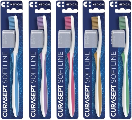 CURASEPT SPAZZOLINO SOFT MEDICAL COLORE AZZURRO - farmanauta.it