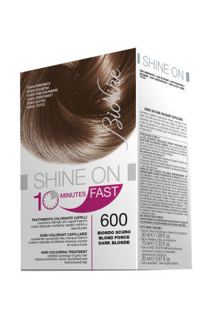 BIONIKE SHINE ON FAST TRATTAMENTO COLORANTE CAPELLI BIONDO SCURO 600 FLACONE 60 ML + TUBO 60 ML - farmanauta.it