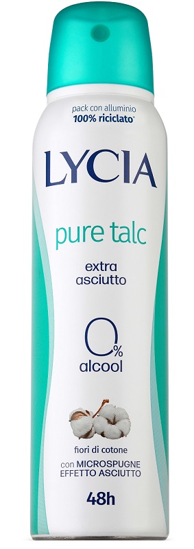 LYCIA SPRAY PURE TALC 150 ML - farmanauta.it