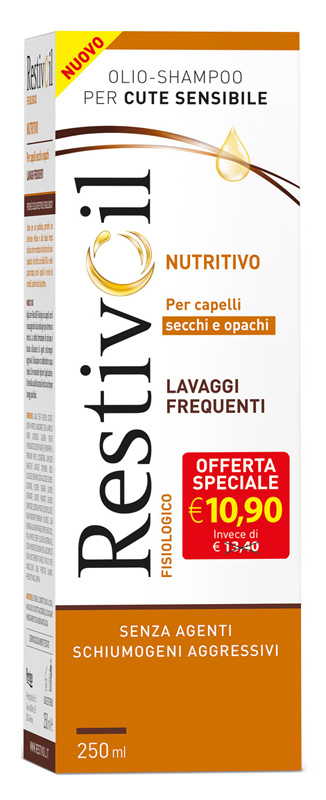 RESTIVOIL NUTRITIVO PER CAPELLI SECCHI E OPACHI LAVAGGI FREQUENTI OFFERTA SPECIALE 250 ML - farmanauta.it