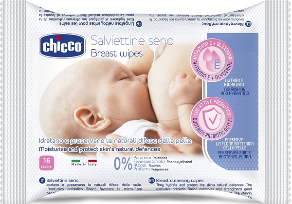 CHICCO SALVIETTE DETERGENTI PER IL SENO 16 PEZZI - farmanauta.it