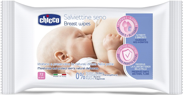 CHICCO SALVIETTE DETERGENTI PER IL SENO 72 PEZZI - farmanauta.it