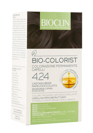 BIOCLIN BIO COLORIST 4,24 CASTANO BEIGE RAME CIOCCOLATO - farmanauta.it