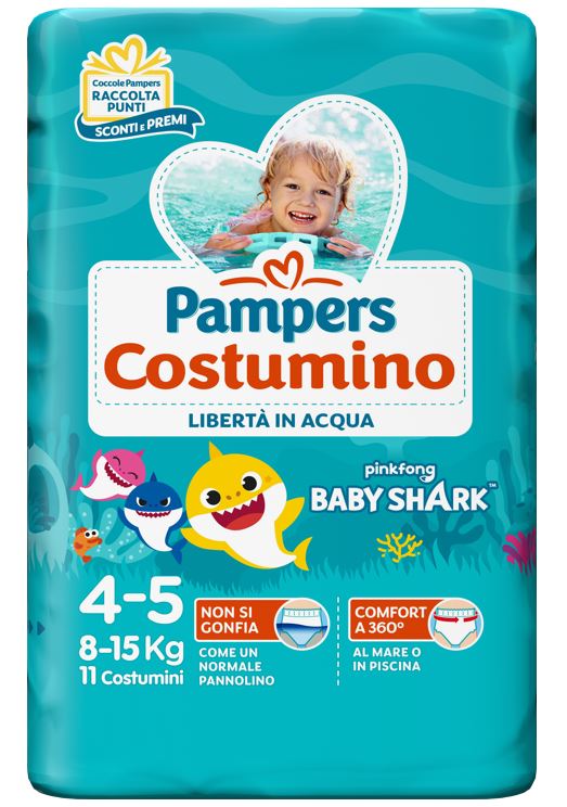 PAMPERS COSTUMINO CP 11 TG4 TG 4 11 PEZZI - farmanauta.it