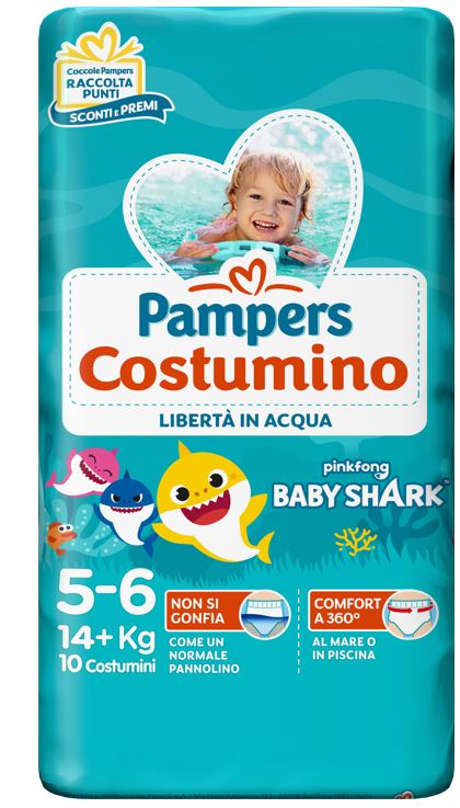 PAMPERS COSTUMINO CP 10 TG 5+ TG 5+ 10 PEZZI - farmanauta.it