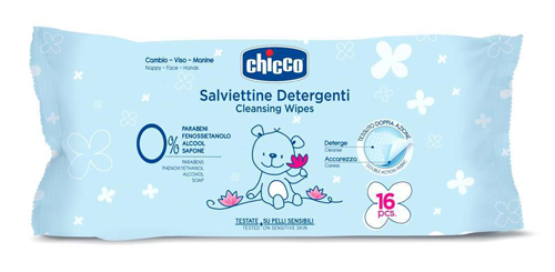 CHICCO COSMESI SALVIETTINE 16 PEZZI - farmanauta.it