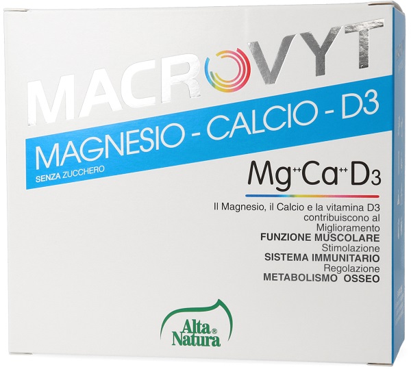 MACROVYT MAGNESIO/CALCIO/VITAMINA D3 18 BUSTINE - farmanauta.it
