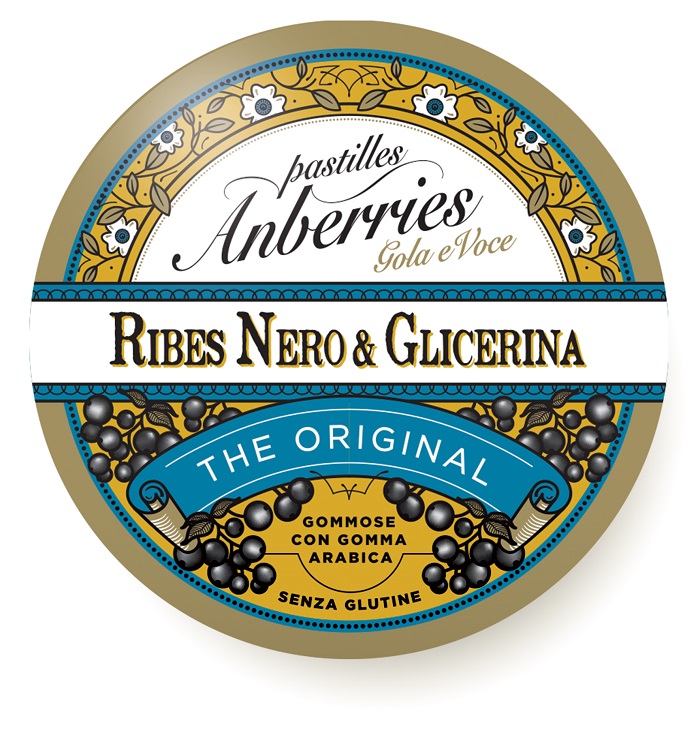 ANBERRIES CLASSICHE RIBES NERO & GLICERINA CARAMELLE 55 G - farmanauta.it