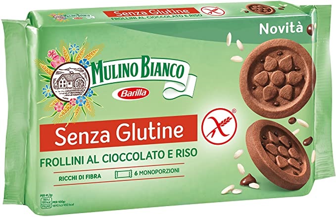 MULINO BIANCO SENZA GLUTINE FROLLINI AL CIOCCOLATO E RISO 6 MONOPORZIONI DA 41,66 G - farmanauta.it