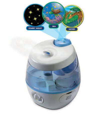 VICKS SWEETDREAMS UMIDIFICATORE A ULTRASUONI CON PROIETTORE IMMAGINI - farmanauta.it