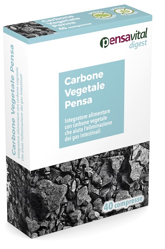 CARBONE VEGETALE PENSA 40 COMPRESSE - farmanauta.it