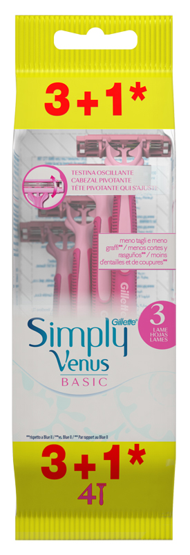 GILLETTE VENUS USA E GETTA SIMPLY3 - farmanauta.it