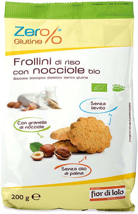 ZER%GLUTINE FROLLINI DI RISO CON NOCCIOLE SENZA GLUTINE 200 G - farmanauta.it