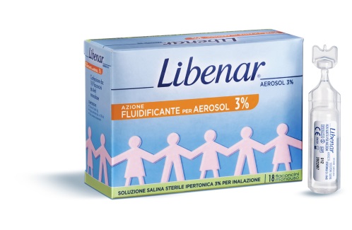 LIBENAR 18 FIALE AEROSOL IPERTONICHE 3% - farmanauta.it