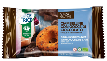 RICE&RICE CIAMBELLINE CON GOCCE DI CIOCCOLATO 4 X 45 G - farmanauta.it
