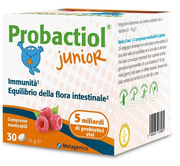 PROBACTIOL JUNIOR 30 COMPRESSE MASTICABILI NEW - farmanauta.it