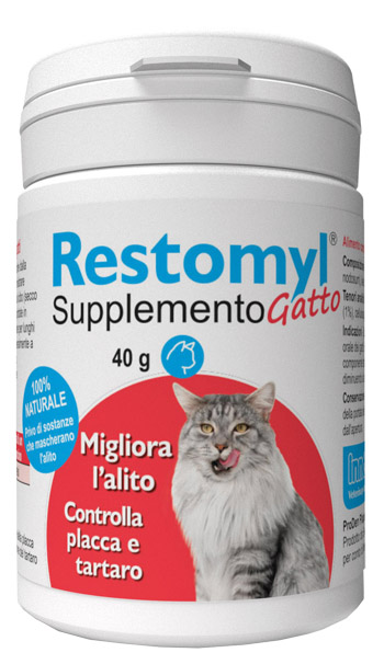 RESTOMYL SUPPLEMENTO GATTO FLACONCINO 40 G - farmanauta.it