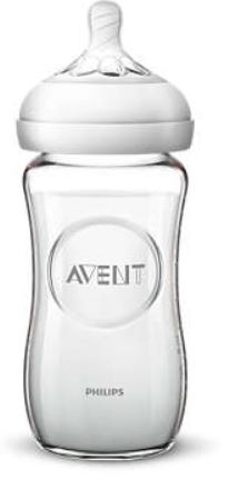AVENT BIBERON NATURAL VETRO 240ML - farmanauta.it