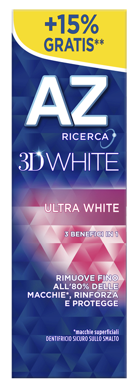 AZ 3D WHITE ULTRA WHITE DENTIFRICIO 75 ML - farmanauta.it