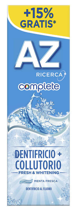ORAL B DENTIFRICIO AZ COMPLETE + COLLUTORIO WHITENING 65 + 10 ML - farmanauta.it