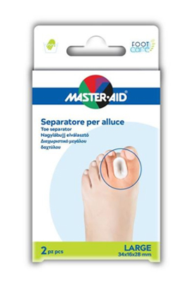 SEPARATORE DITA IN GEL MASTER-AID FOOTCARE PER ALLUCE LARGE 2 PEZZI D2 - farmanauta.it