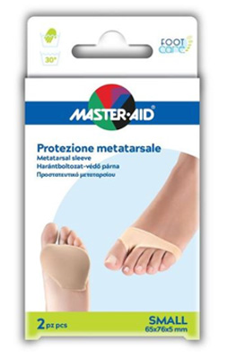 PROTEZIONE IN GEL E TESSUTO  MASTER-AID FOOTCARE PER METATARSO SMALL 2 PEZZI G2 - farmanauta.it