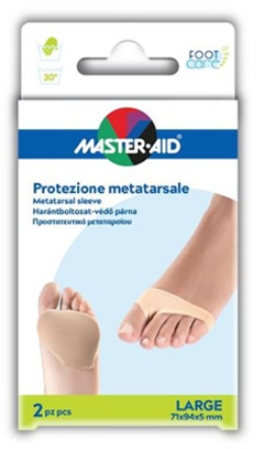PROTEZIONE IN GEL E TESSUTO MASTER-AID FOOTCARE PER METATARSO LARGE 2 PEZZI G3 - farmanauta.it
