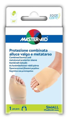 PROTEZIONE MASTER-AID FOOTCARE PER ALLUCE VALGO E METATARSO SMALL 1 PEZZO D7 - farmanauta.it