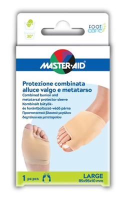 PROTEZIONE MASTER-AID FOOTCARE PER ALLUCE VALGO E METATARSO LARGE 1 PEZZO D8 - farmanauta.it