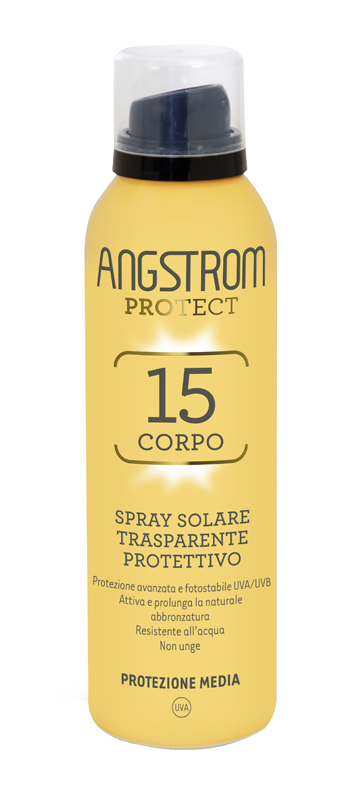 ANGSTROM PROTECT 15 CORPO SPRAY SOLARE TRASPARENTE 150 ML - farmanauta.it