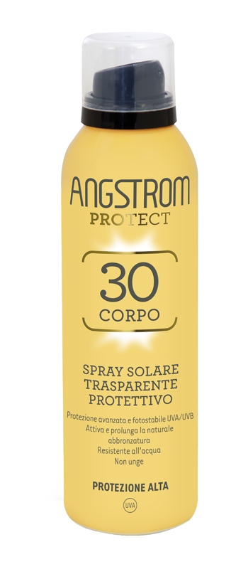 ANGSTROM PROTECT 30 CORPO SPRAY SOLARE TRASPARENTE 150 ML - farmanauta.it