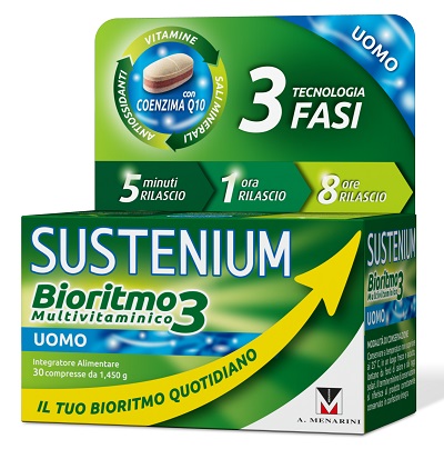 SUSTENIUM BIORITMO3 UOMO ADULTO 30 COMPRESSE - farmanauta.it