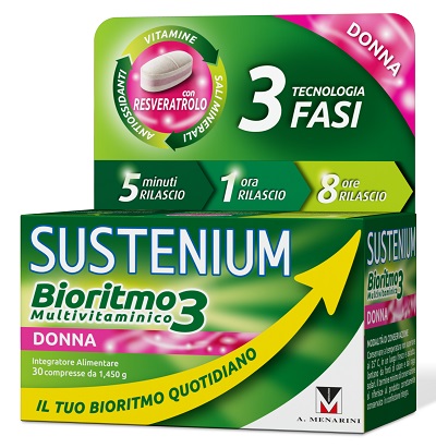 SUSTENIUM BIORITMO3 DONNA ADULTA 30 COMPRESSE - farmanauta.it