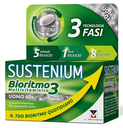 SUSTENIUM BIORITMO3 UOMO 60+ 30 COMPRESSE - farmanauta.it