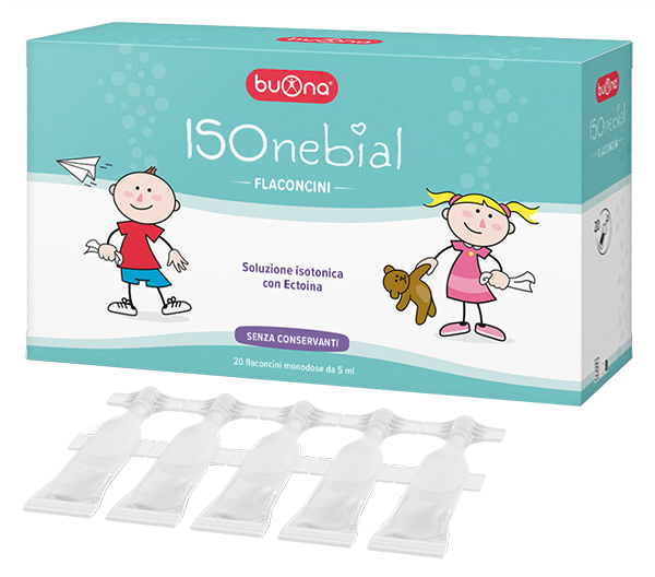 ISONEBIAL SOLUZIONE ISOTONICA 0,9% CON AGGIUNTA DI ECTOINA 20 FLACONCINI MONODOSE 5 ML - farmanauta.it